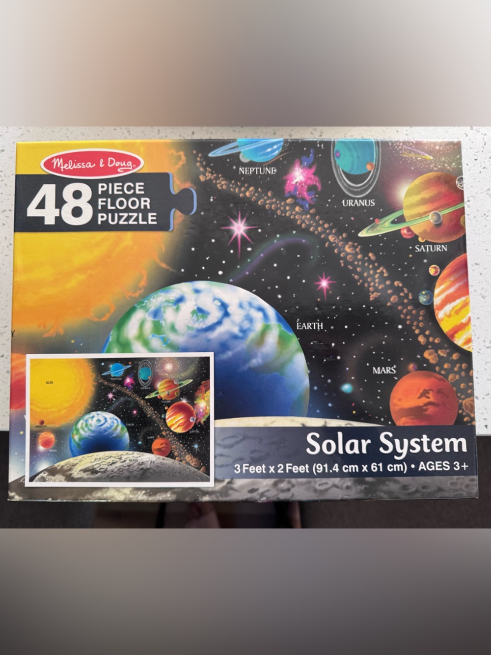 Melissa & Doug Solar System 48-Piece Floor Puzzle - Colorful Space Design